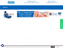 Tablet Screenshot of podiatrystation.com